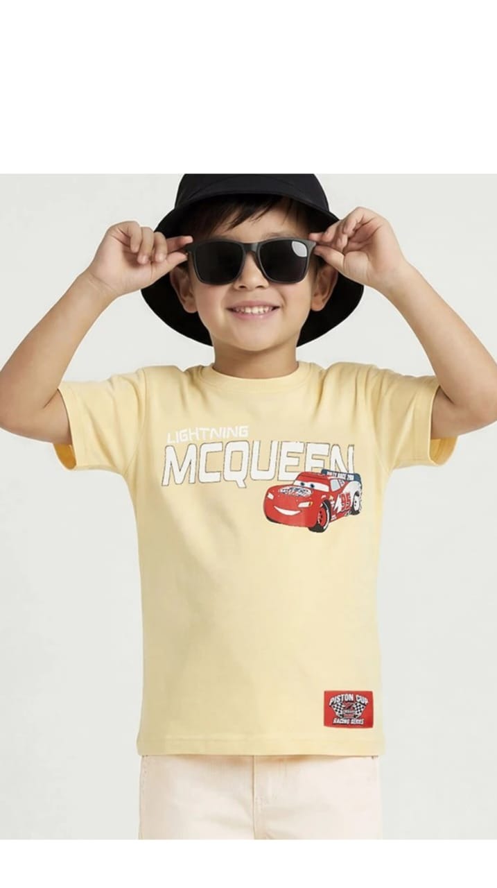 Yellow Racing Tee kidswear
