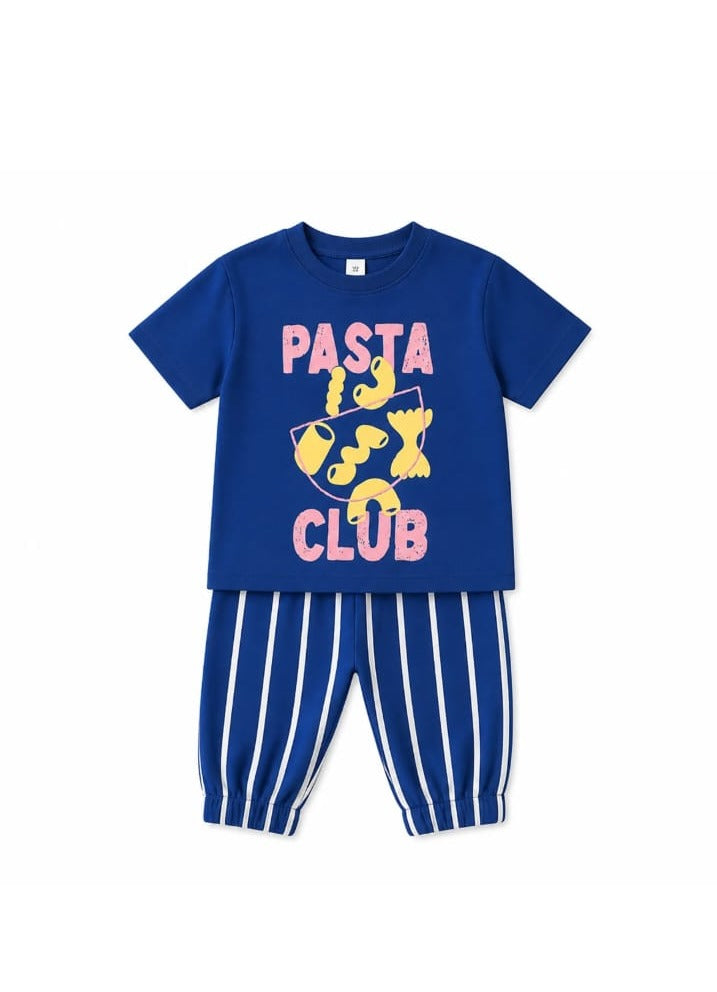 Pasta Blue Tee kidswear