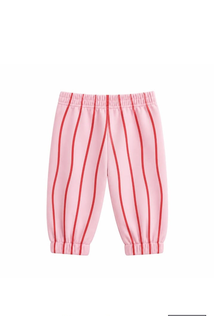 Pink Stripe Joggers kidswear