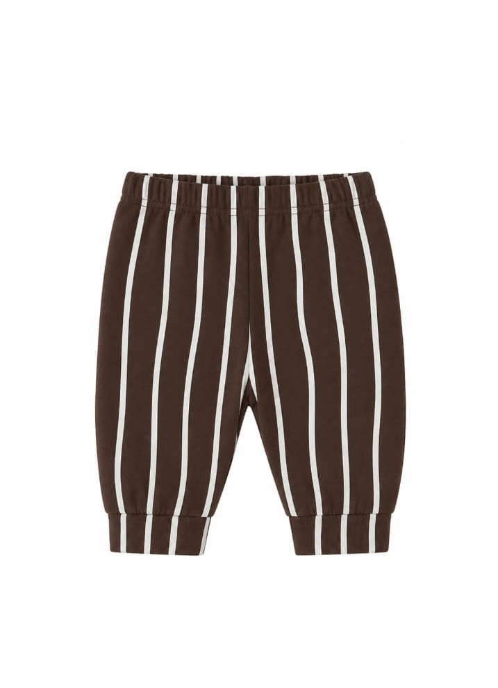 Brown Stripe Joggers kidswear