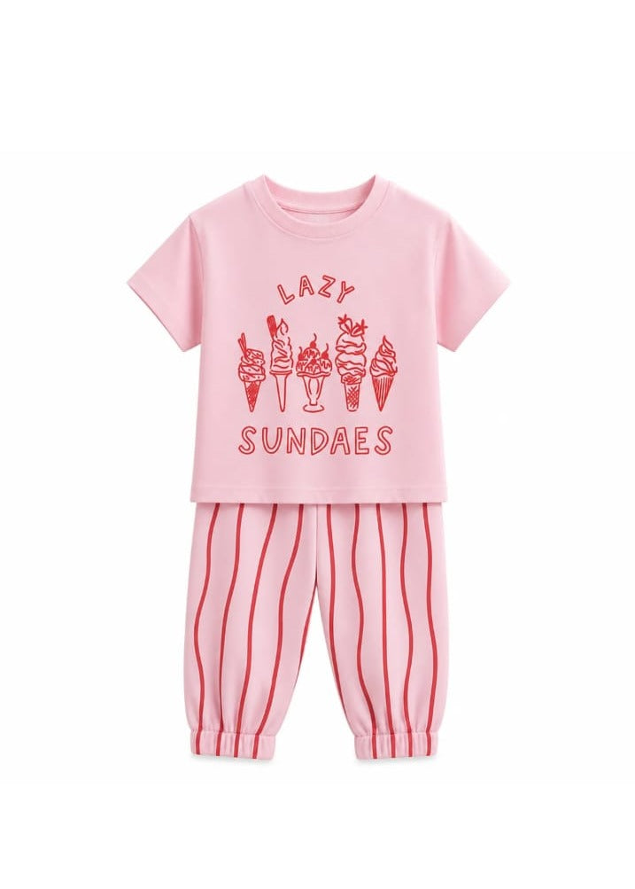 Ice Cream Pink Tee kidswear