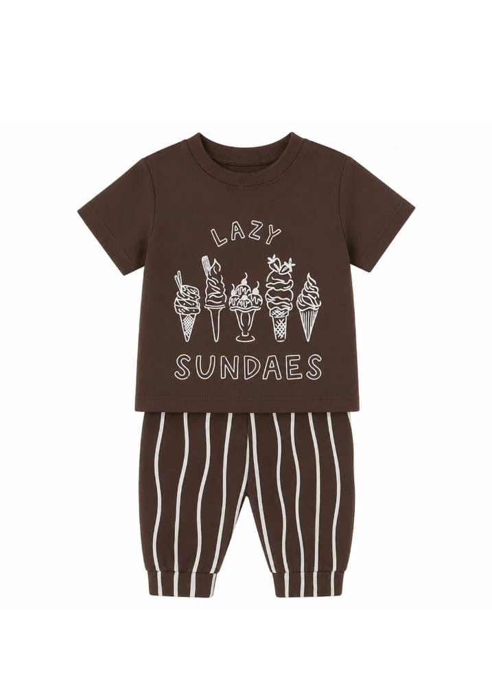 Ice Cream Brown Tee kidswear