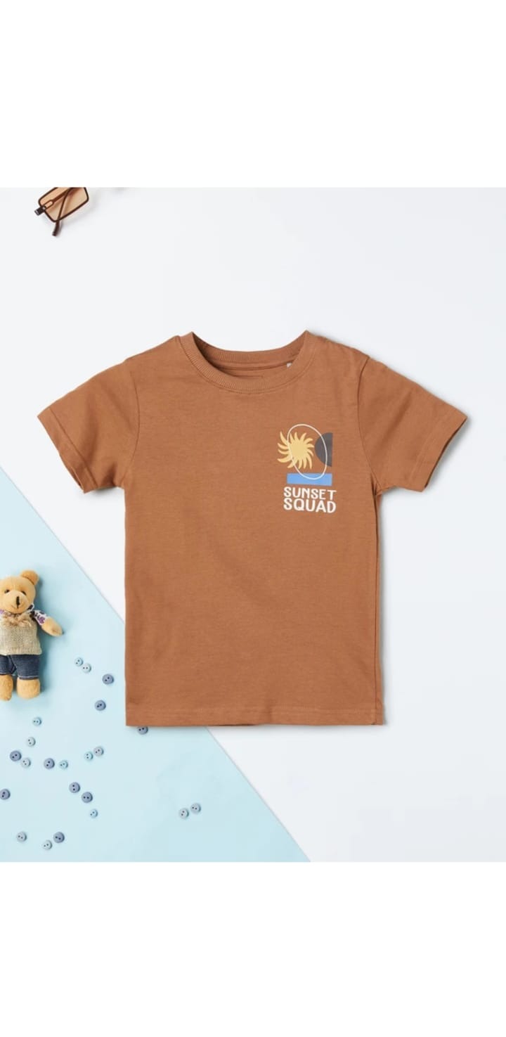 Brown Pocket Tee kidswear