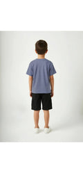 Navy Cartoon Tee
