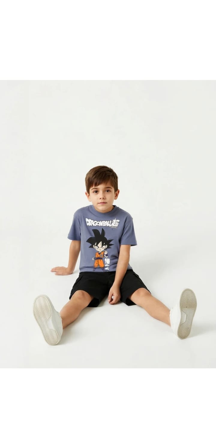 Navy Cartoon Tee kidswear