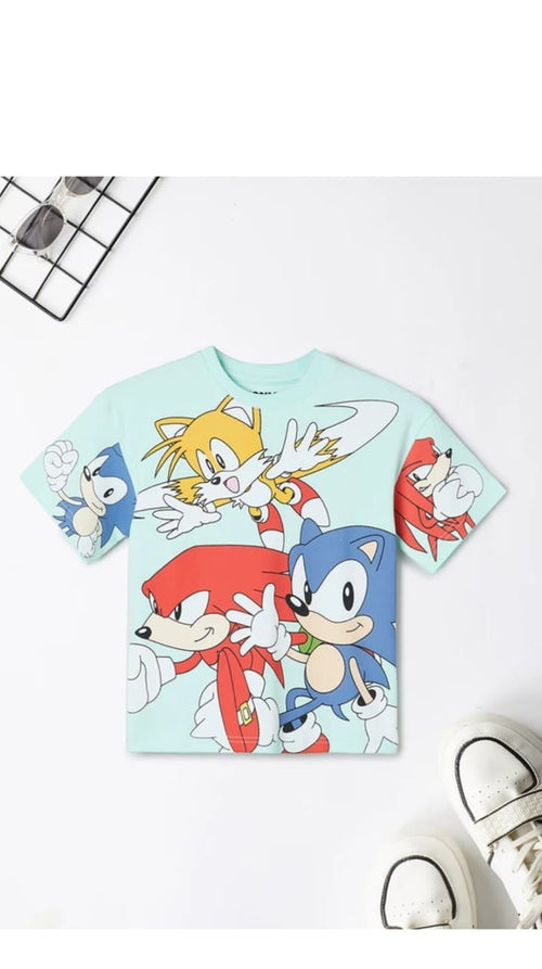 Aqua Cartoon Tee kidswear