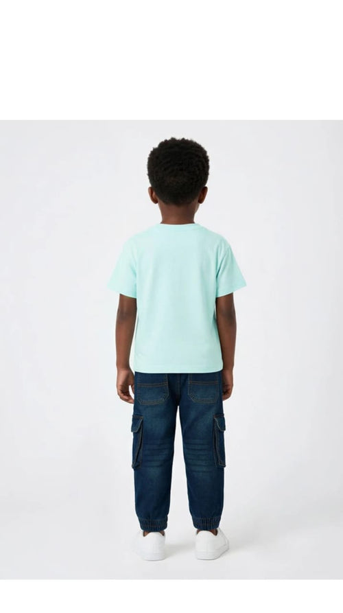 Aqua Cartoon Tee kidswear