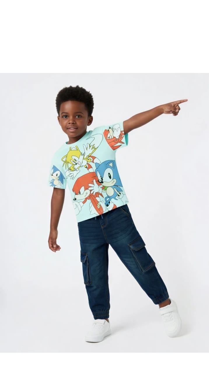 Aqua Cartoon Tee kidswear