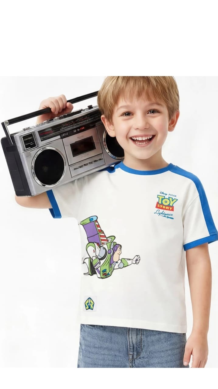 Blue Trim Tee kidswear