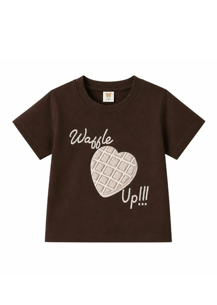 Waffle Brown Tee