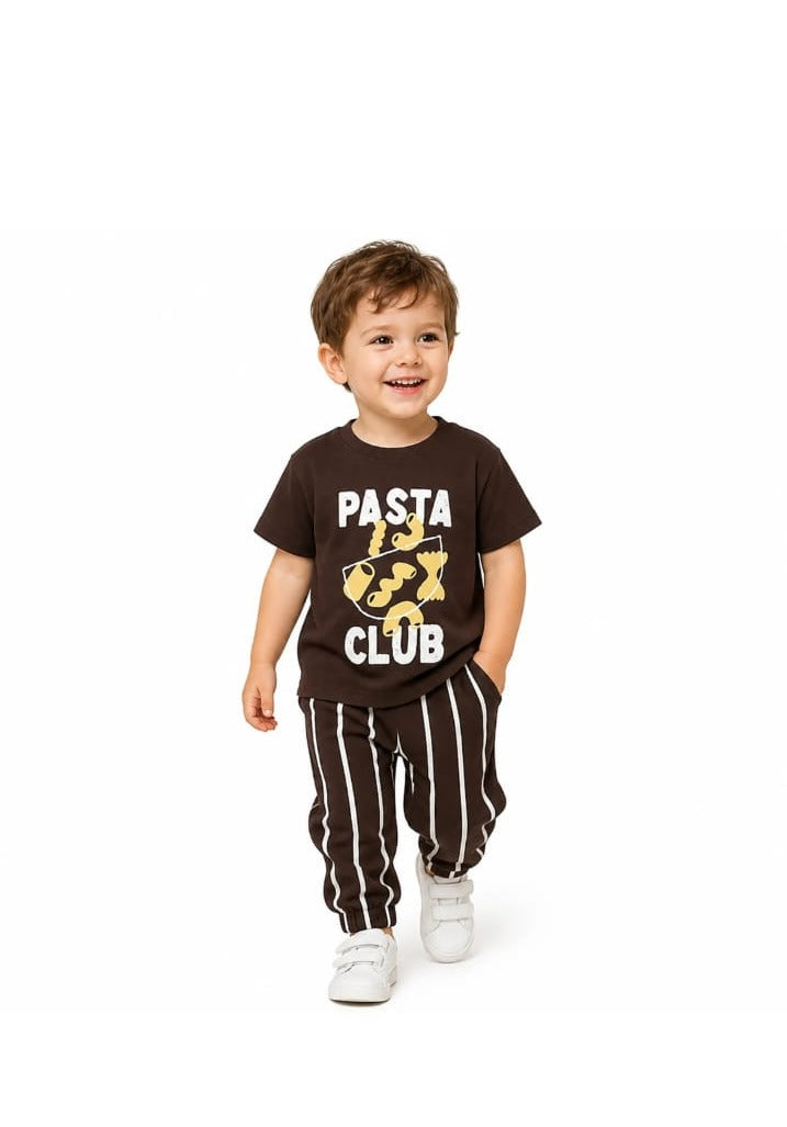 Pasta Brown Tee kidswear