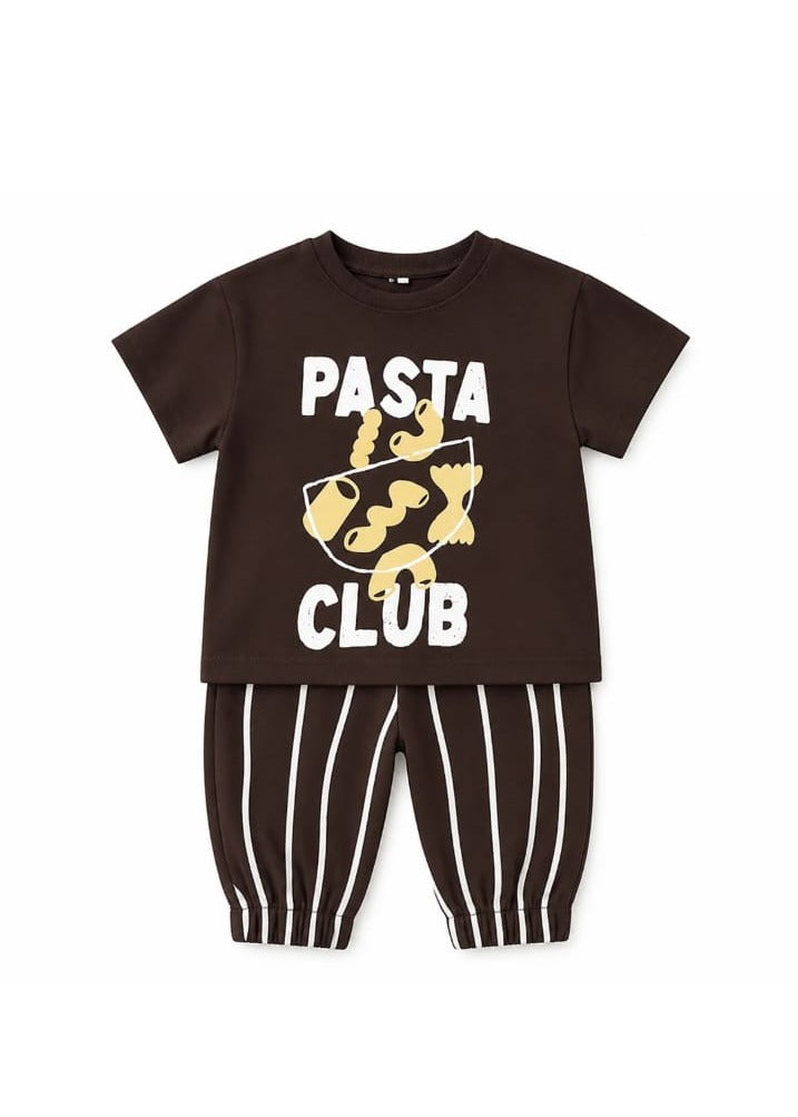 Pasta Brown Tee kidswear
