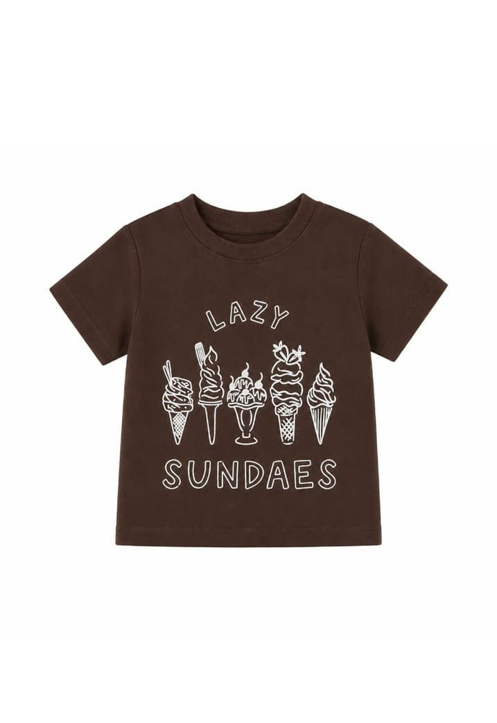 Ice Cream Brown Tee kidswear