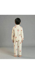 Cream Motif PJ Set