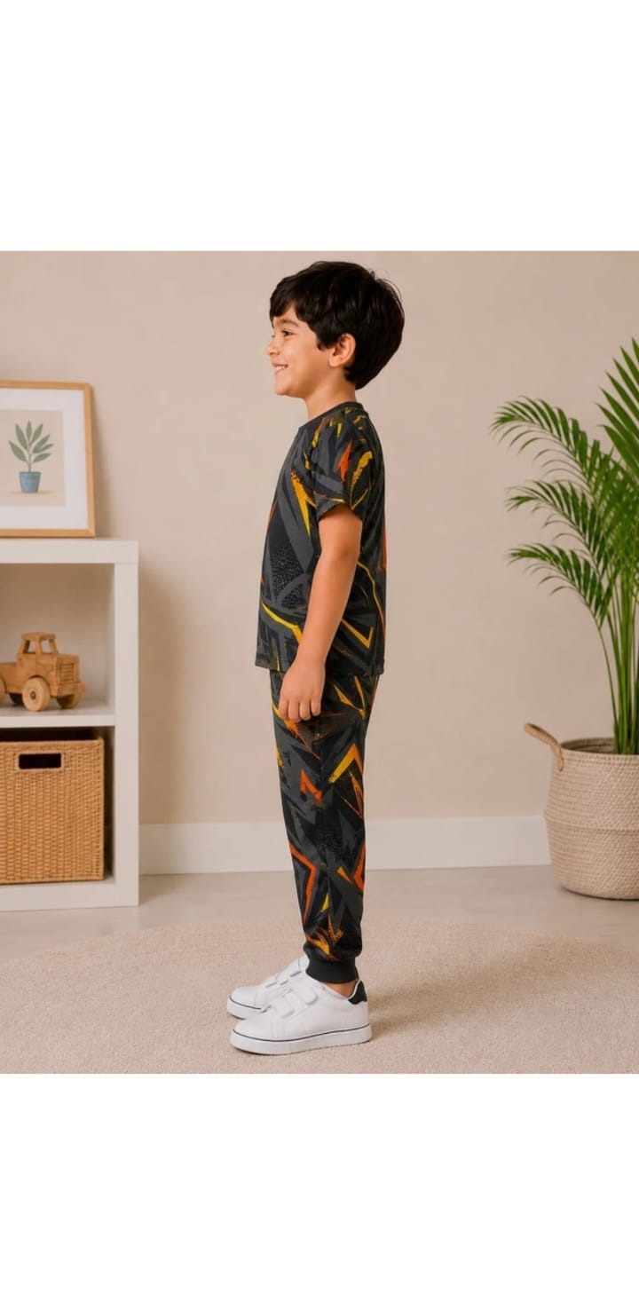 Black Dash PJ Set