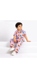 Orange Dino PJ Set