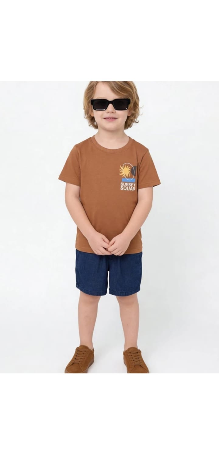 Brown Pocket Tee