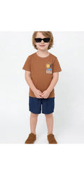 Brown Pocket Tee
