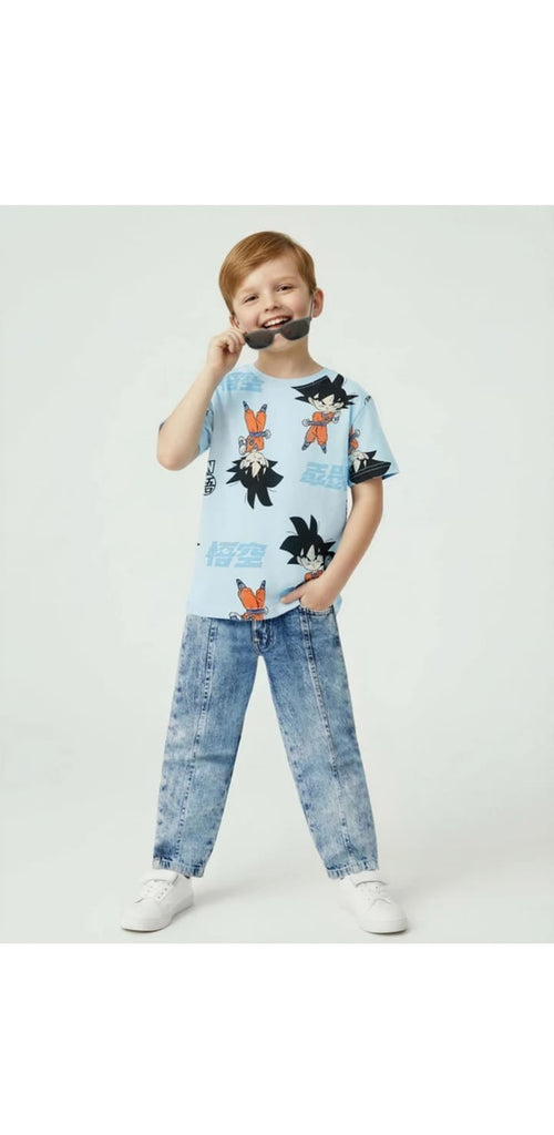 Blue Dino Tee kidswear